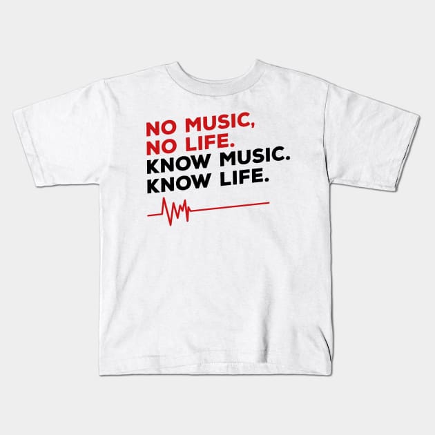 No music, No life (2) Kids T-Shirt by nektarinchen